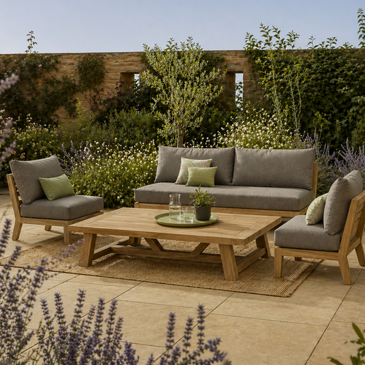 Lindley Reclaimed Teak Garden Lounge Set