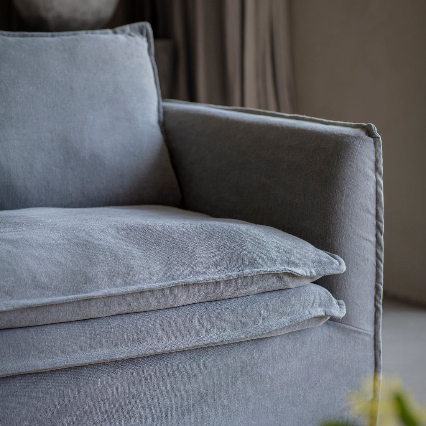 Aldbury 3-Seater Charcoal Tailored Sofa