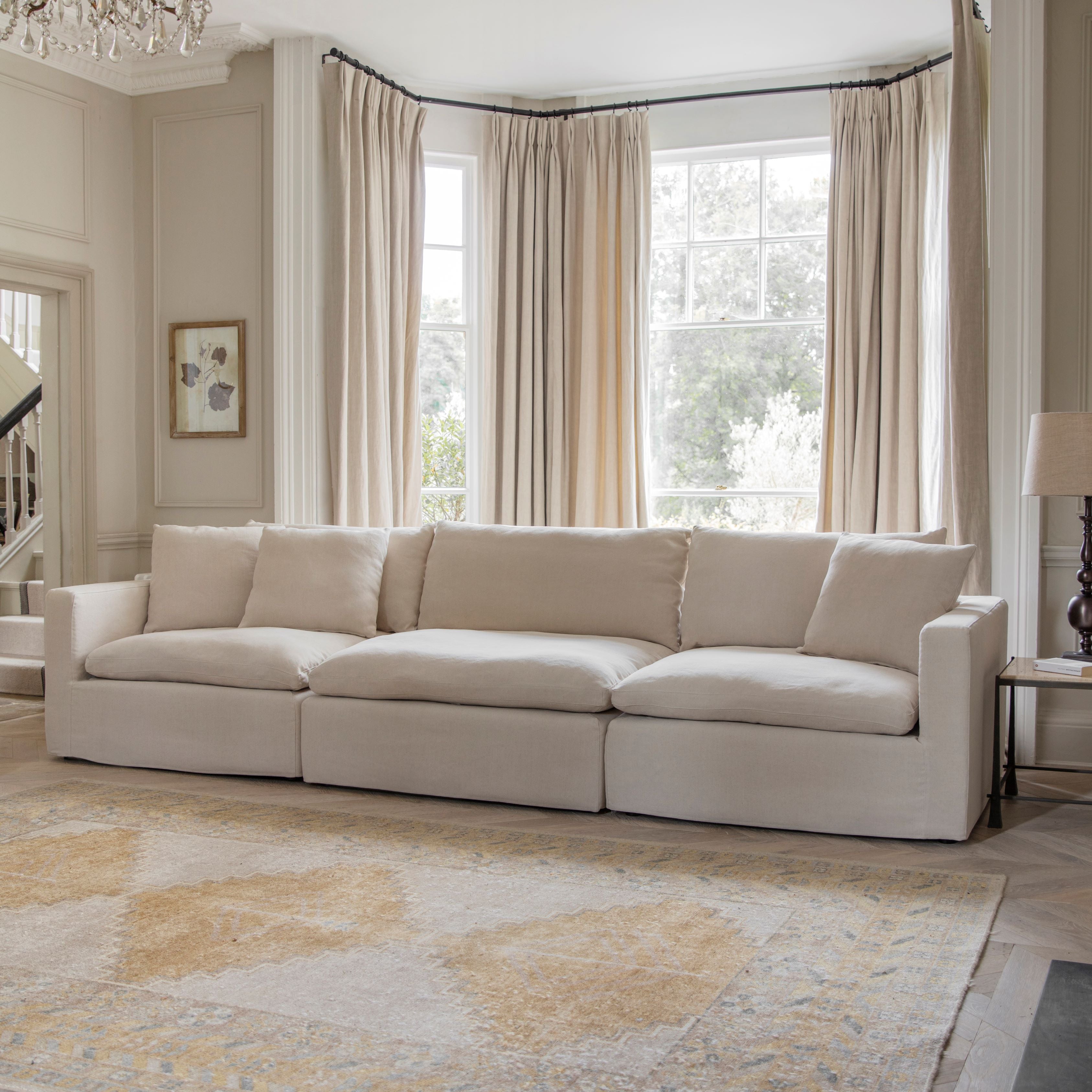 Aldbury 4-Seater Oatmeal Sofa