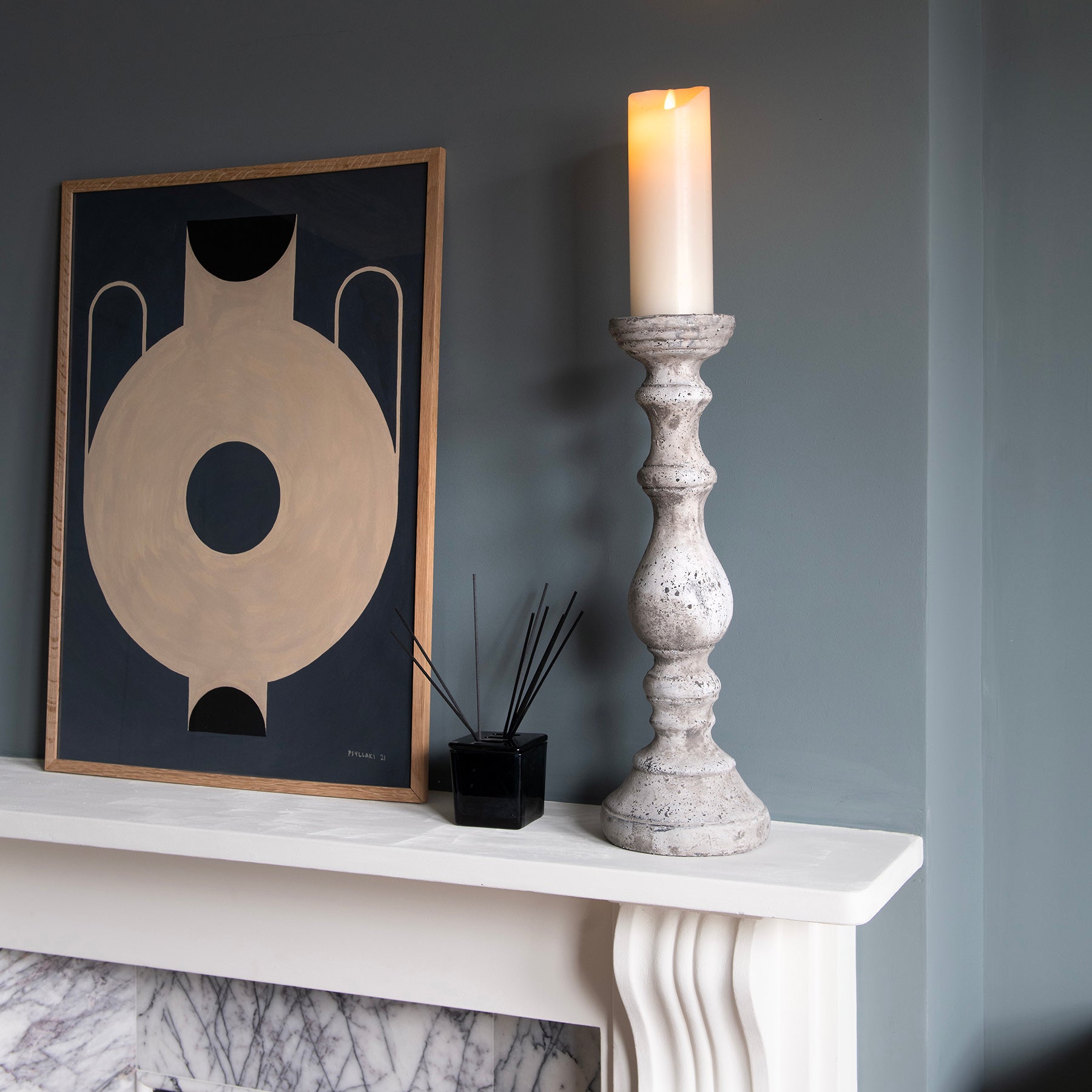 Birkdale Bauble Stone Candlestick