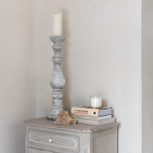 Birkdale Pillar Stone Candlestick