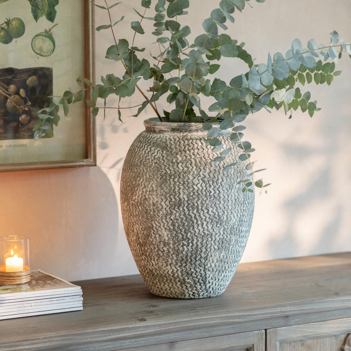 Aldbury Tall Stone Vase