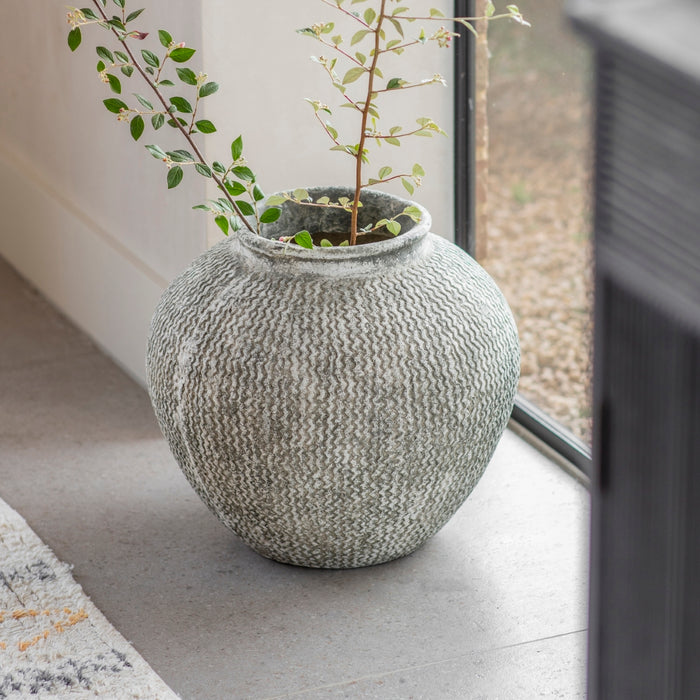 Aldbury Rounded Stone Vase