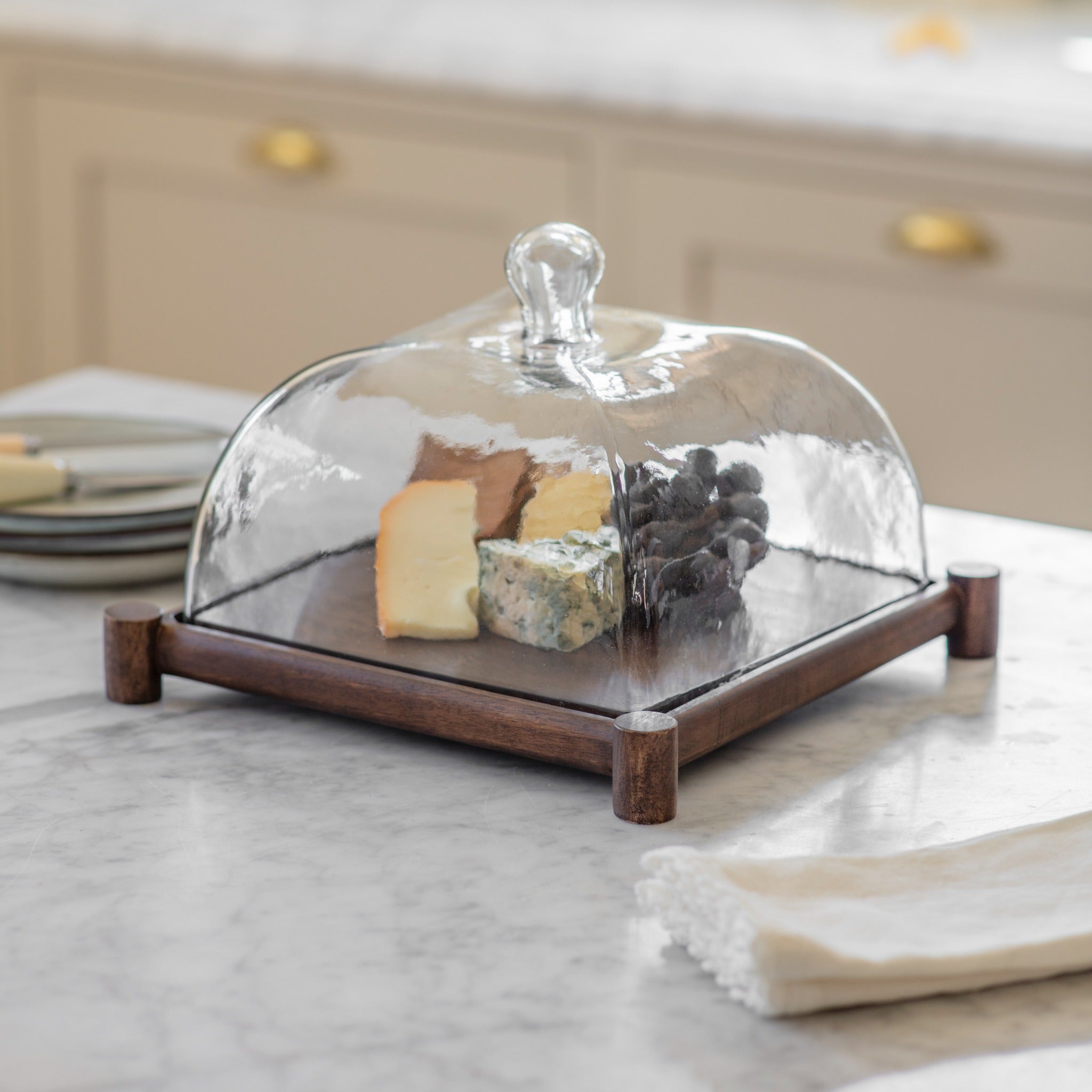 Abbott Glass Dome Serving Board