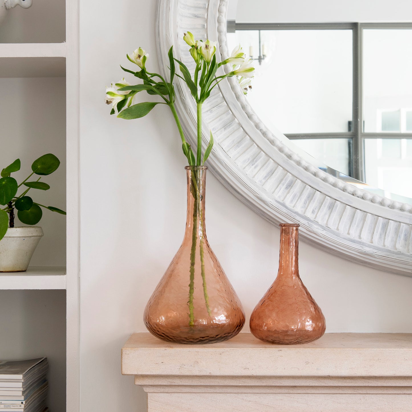 Hatfield Small Recycled Peach Glass Vase