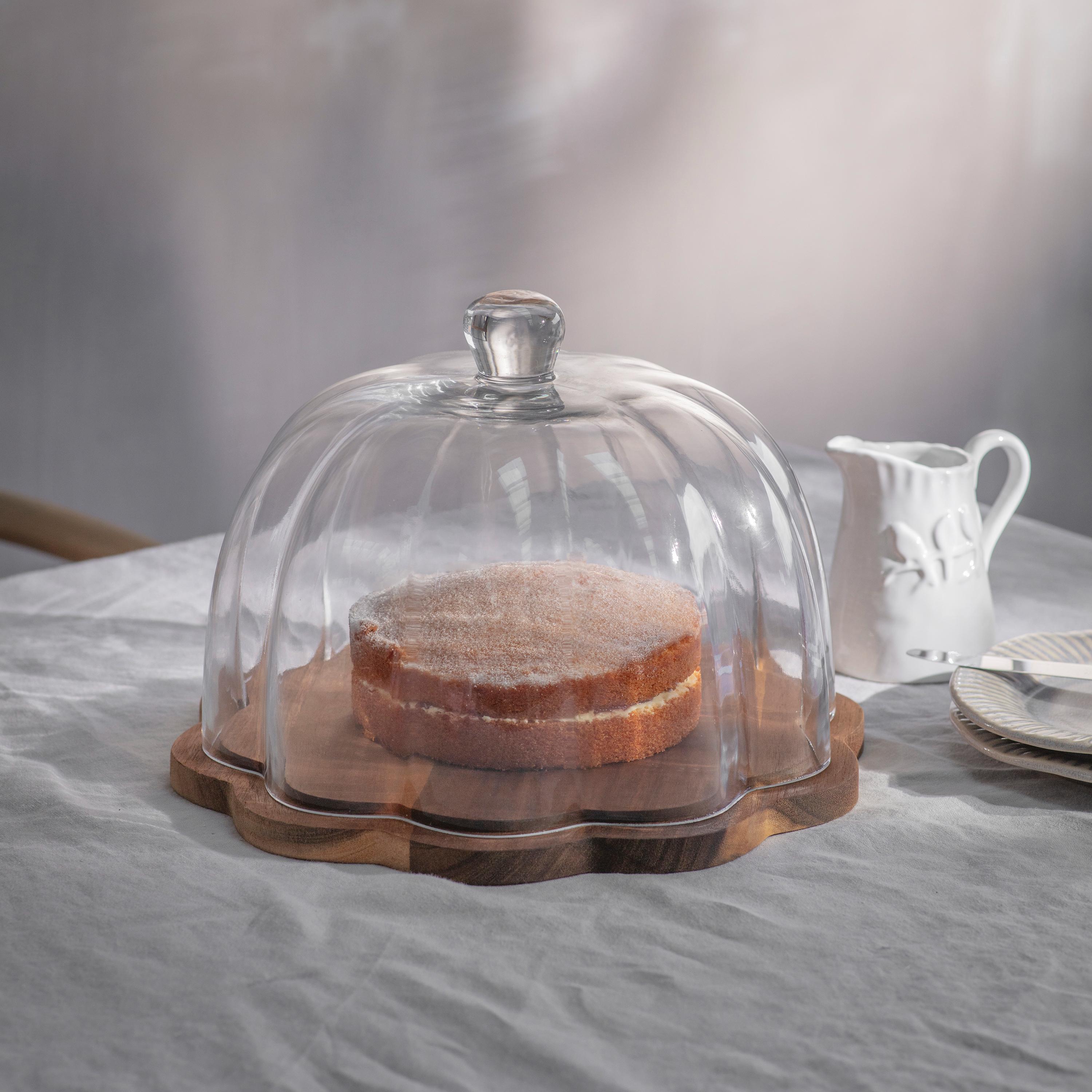 Mayfield Acacia Wood Cake Dome – One.World