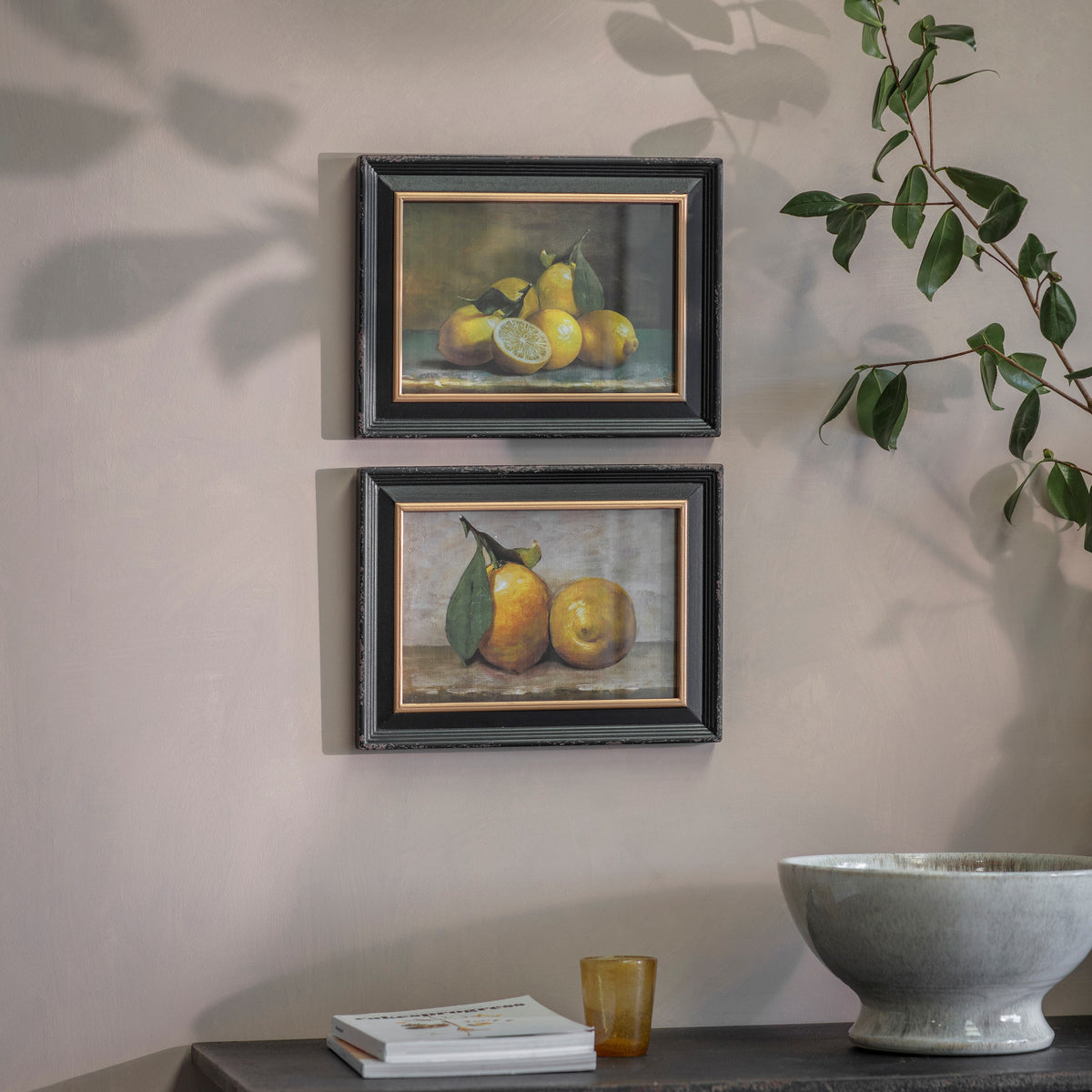 Croston Set 2 Lemon Framed Prints