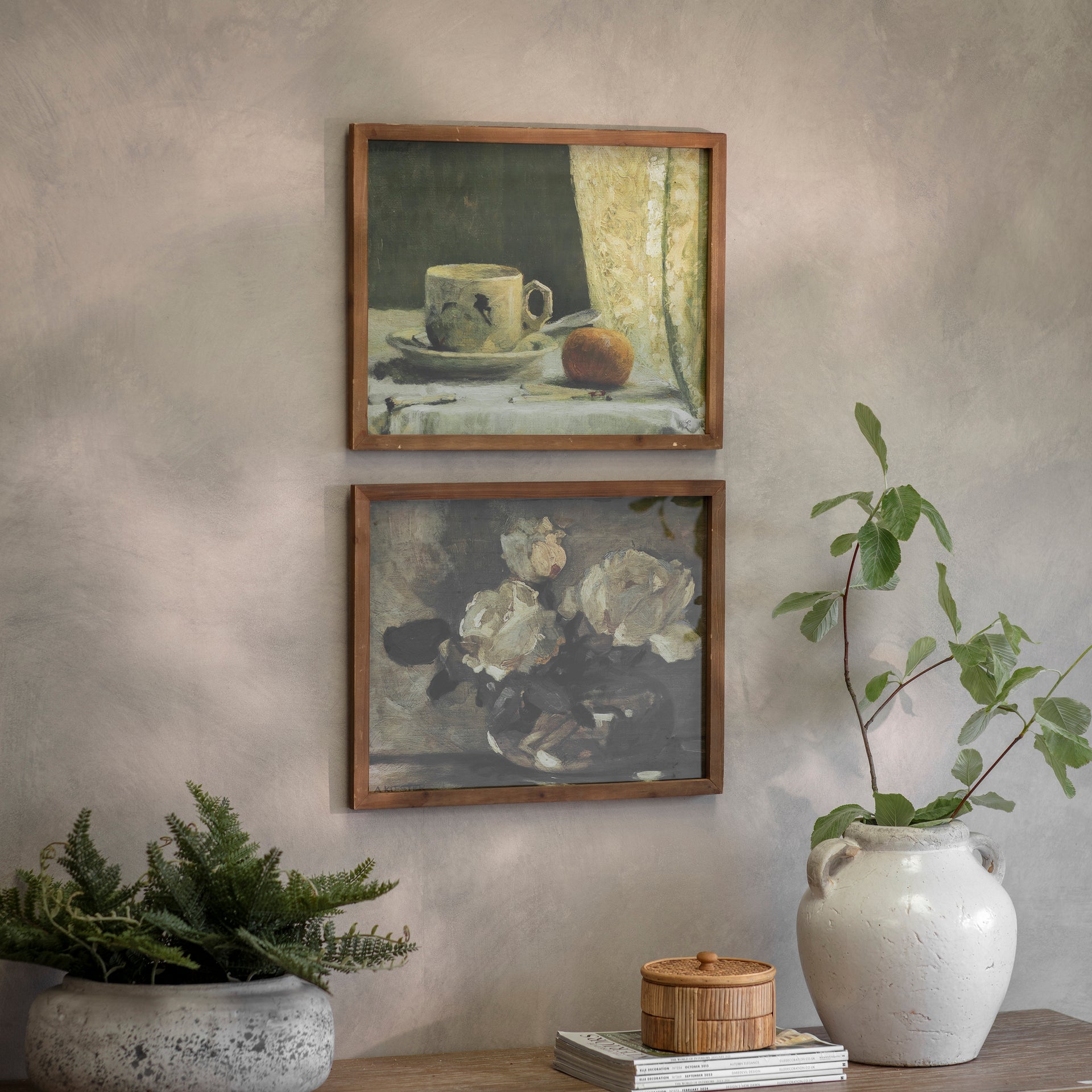 Croston Set 2 Floral Tea Framed Prints
