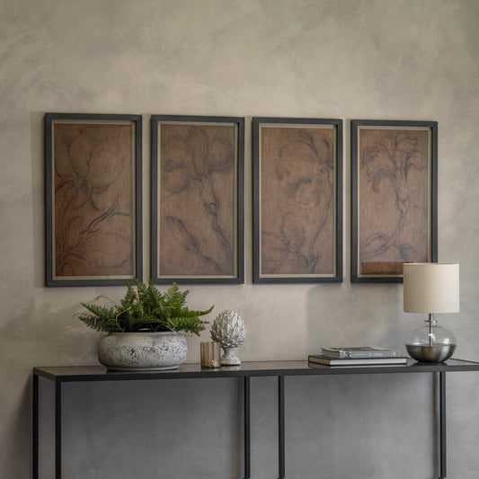 Rivington Set of 4 Floral Framed Prints