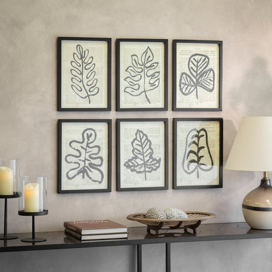 Newport Set of 2 Leaf Framed Prints