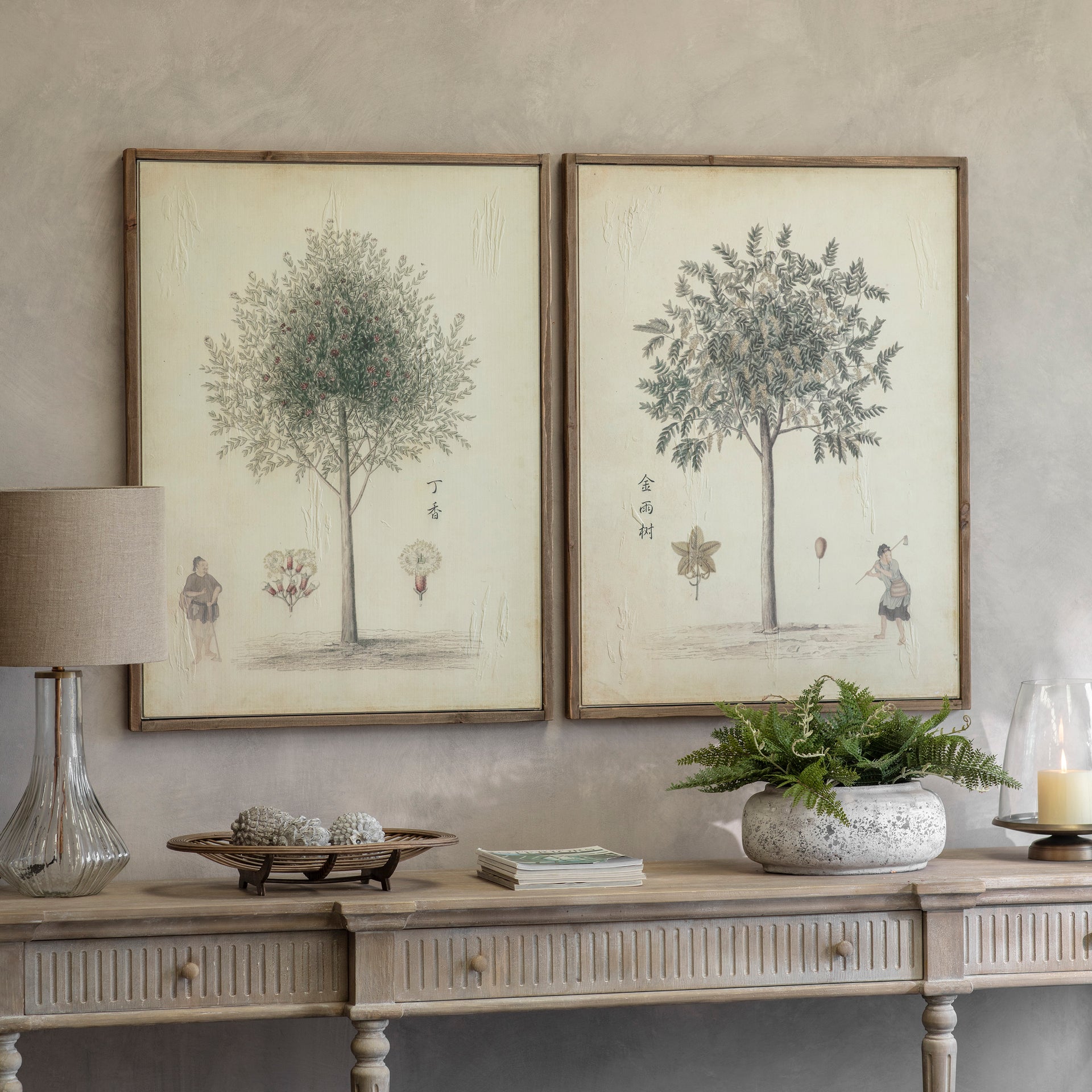 Rivington Set 2 Chinese Tree Framed Prints