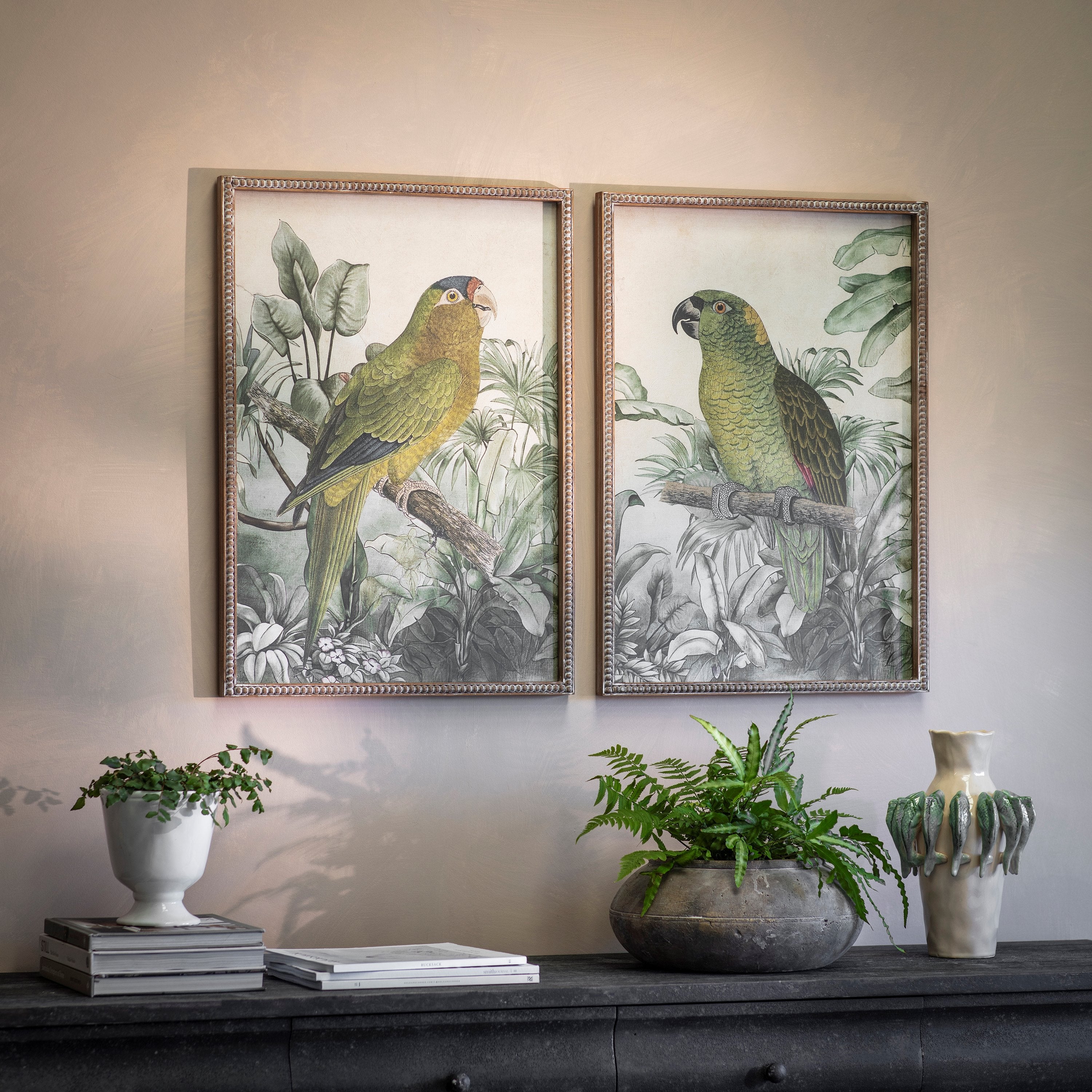 Brookby Set of 2 Parrot Wall Art
