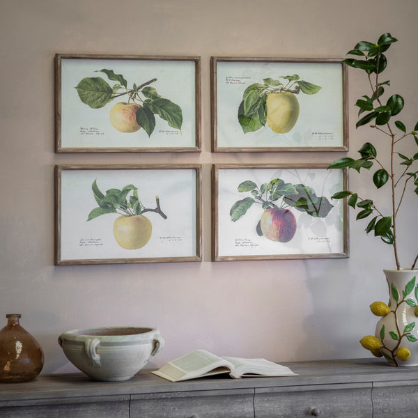 Croston Set of 4 Apple Framed Prints – One.World