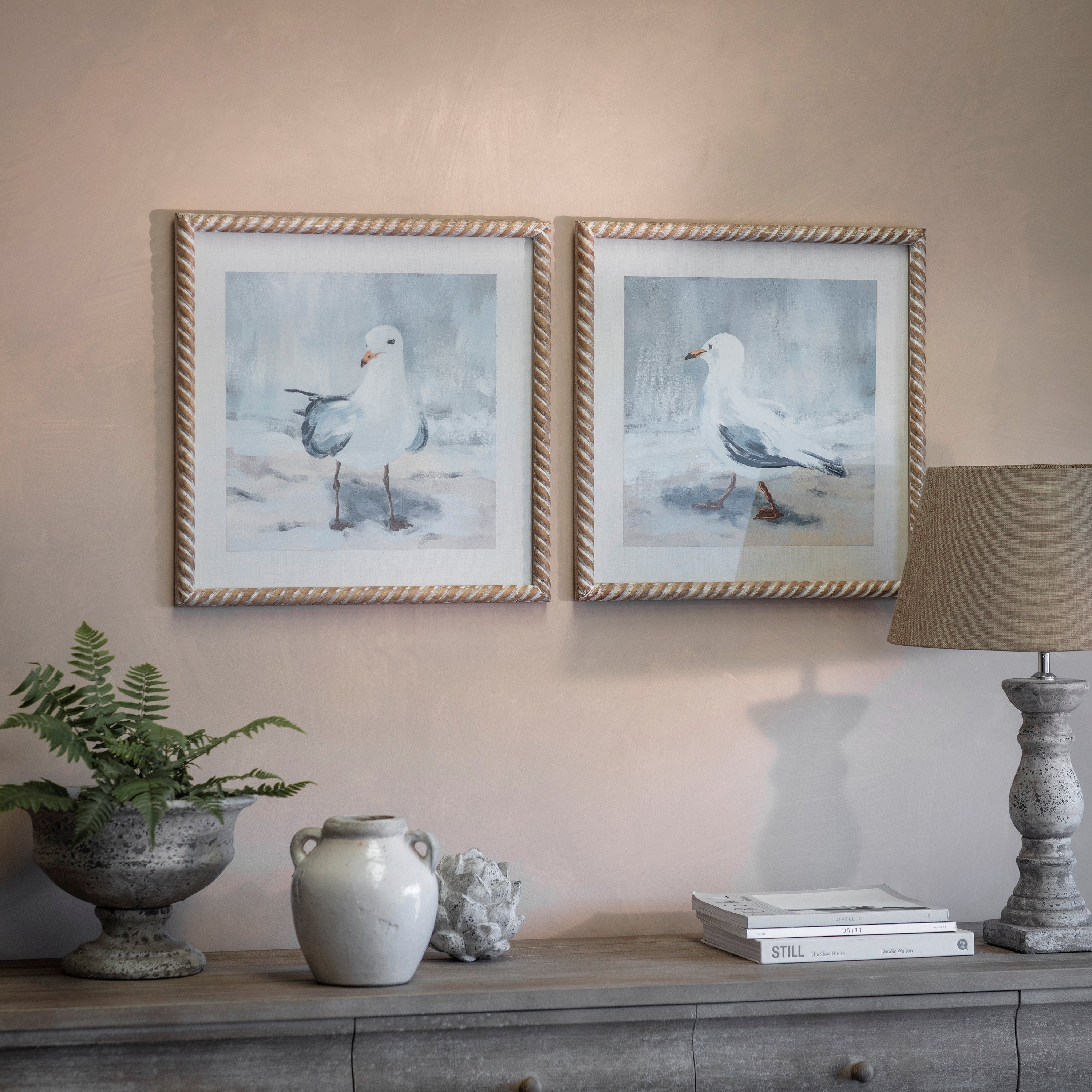 Brookby Set of 2 Seagull Wall Art