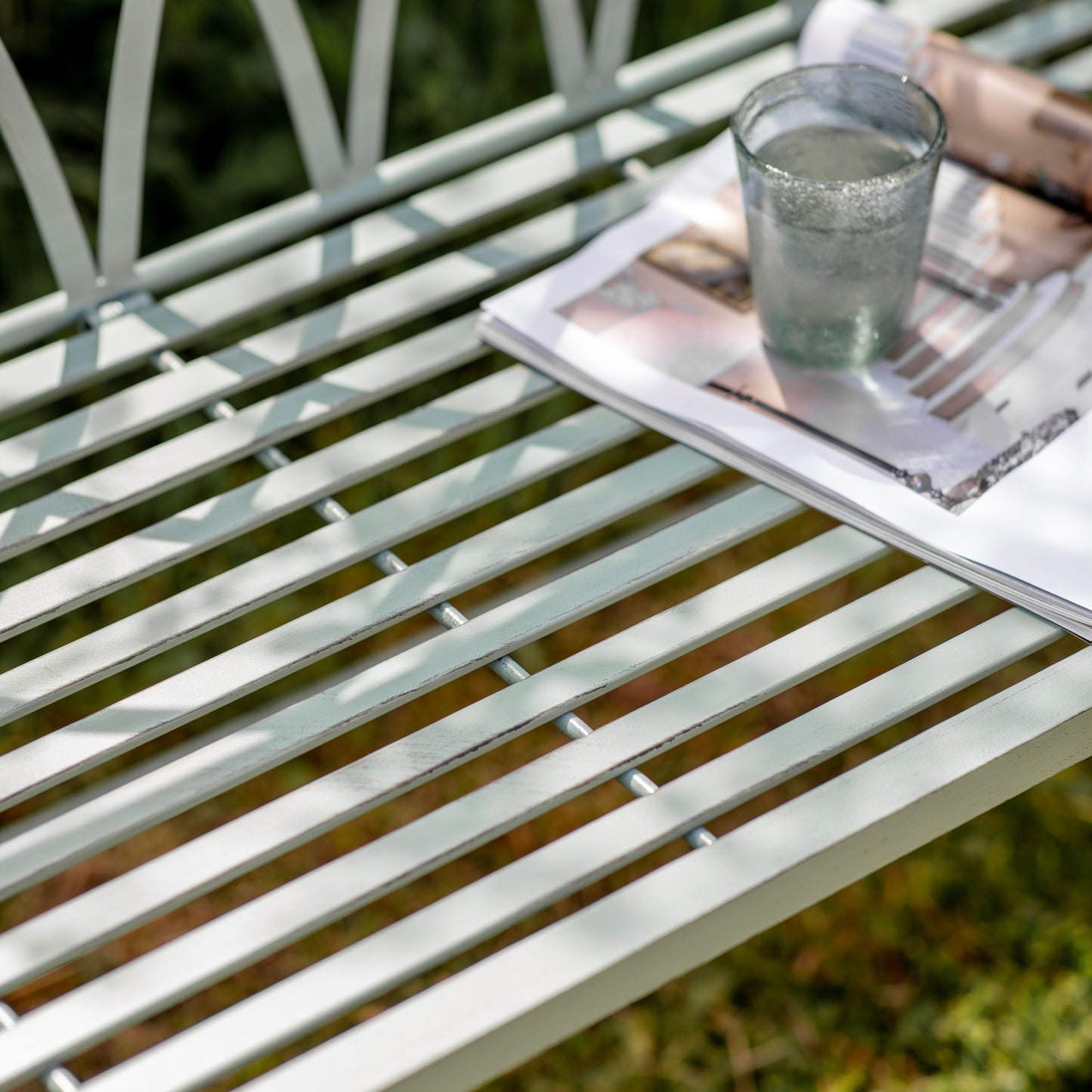 Lustleigh Sage Green Garden Bench