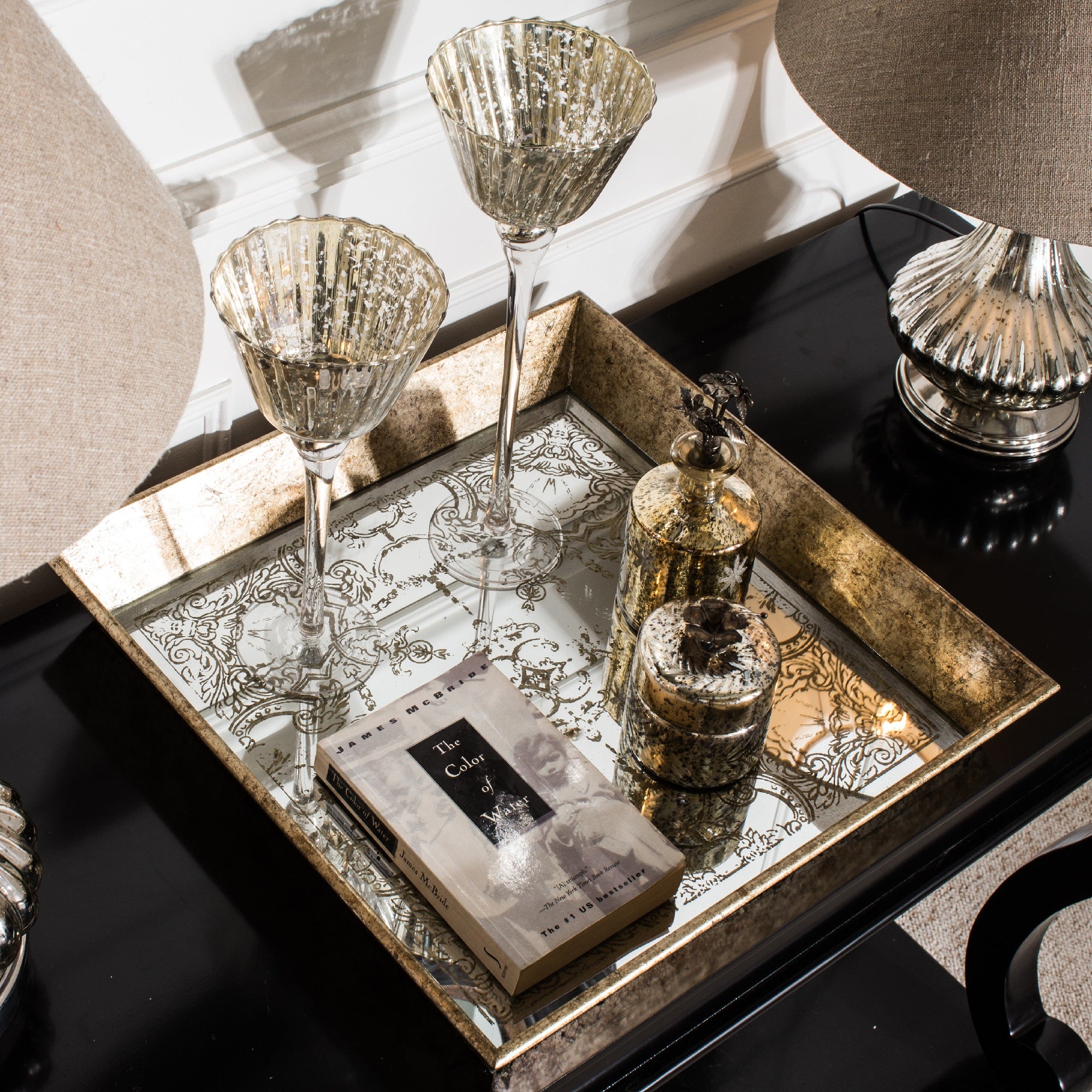 Waltham Tray with Decorative Pattern