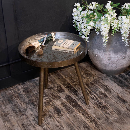 Waltham Mirrored Tomato Tray Table