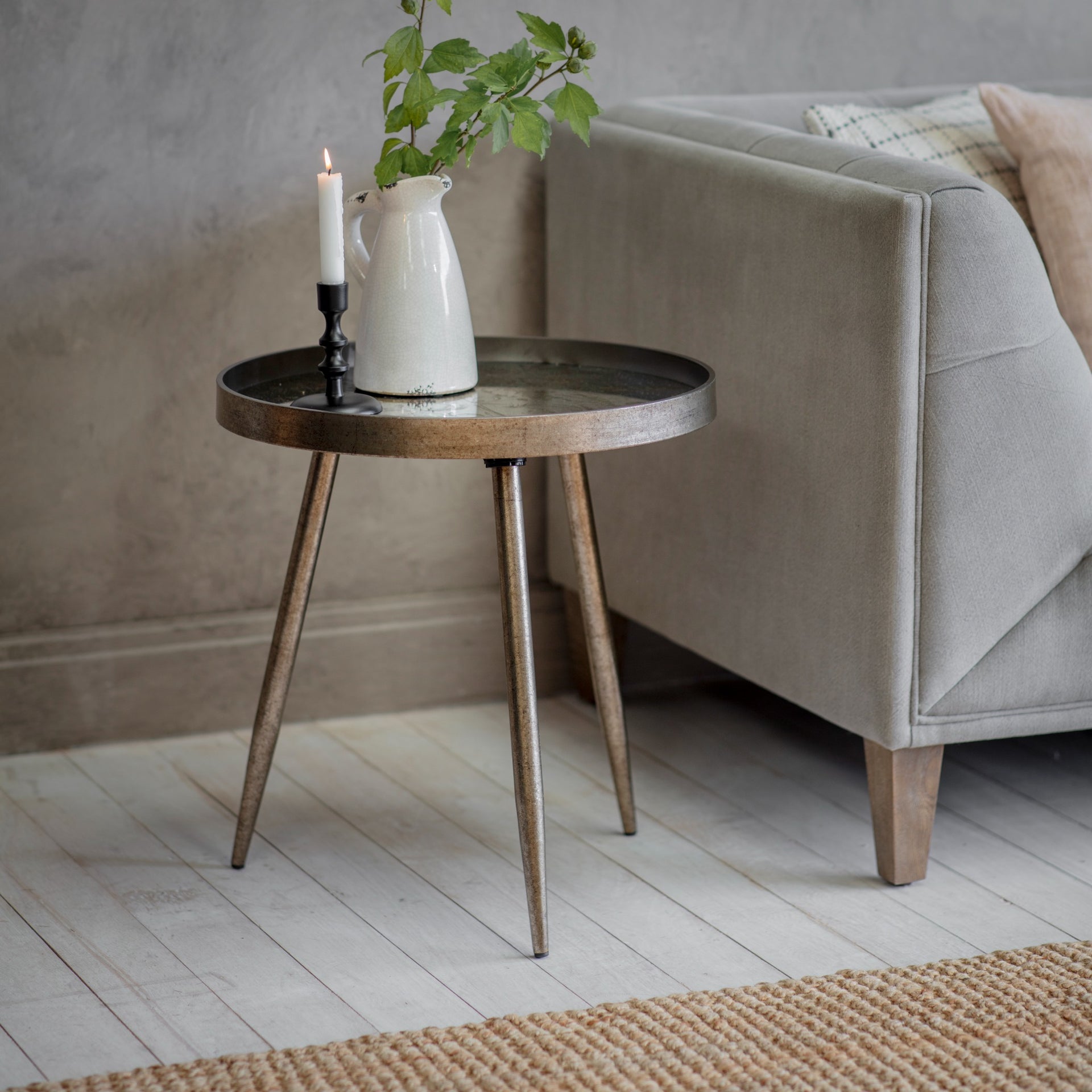 Waltham Mirrored Tomato Tray Table