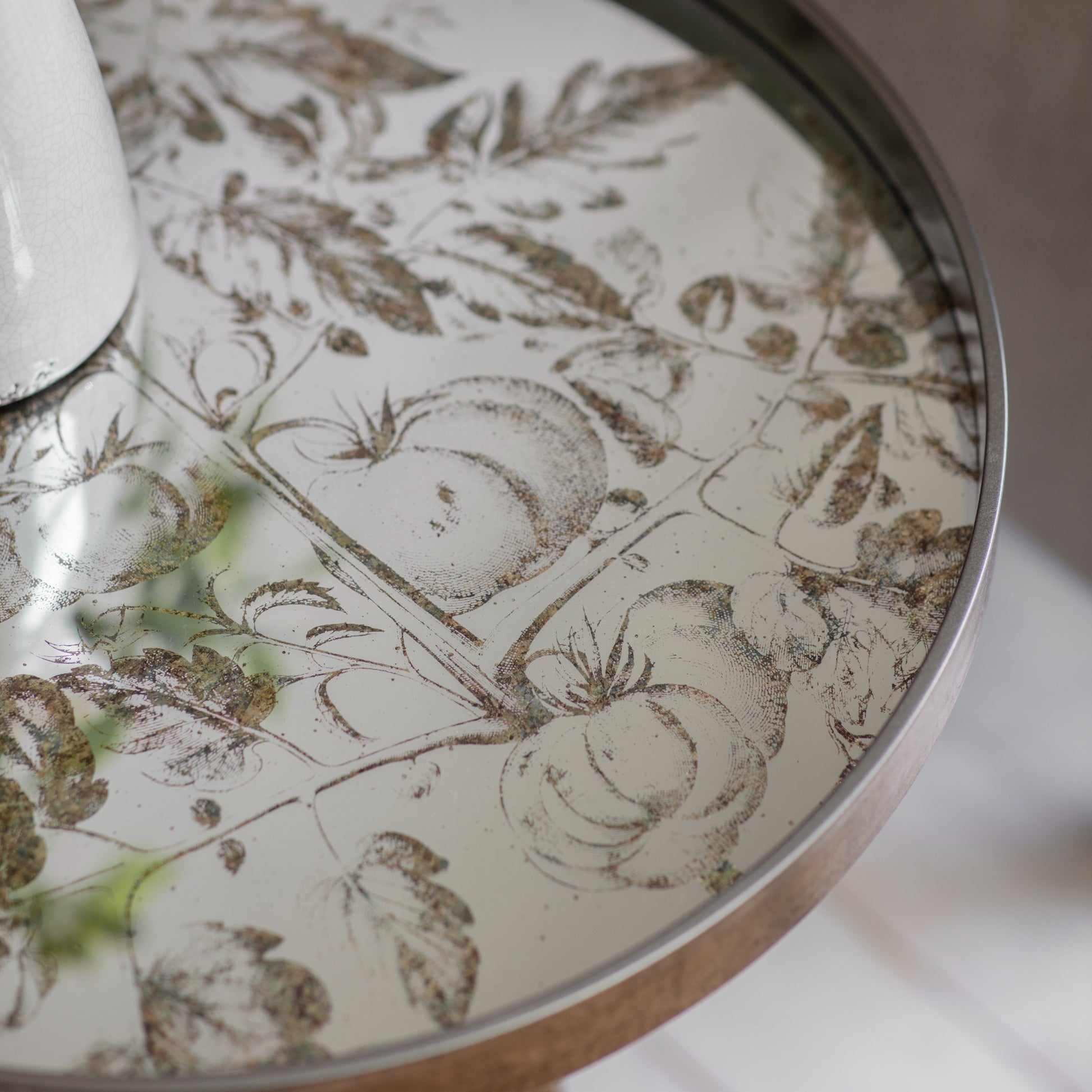 Waltham Mirrored Tomato Tray Table