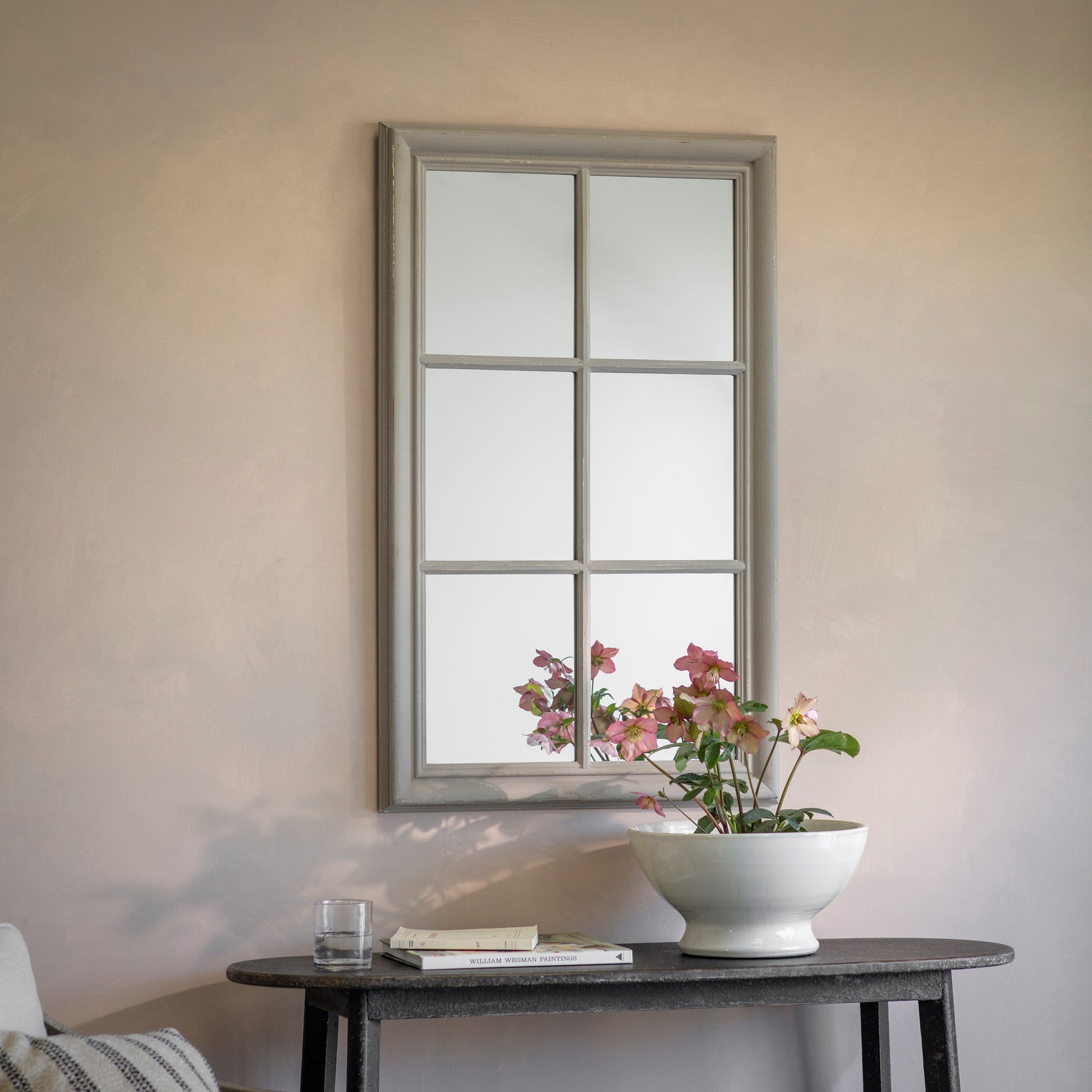 Wilton Grey Panel Window Mirror