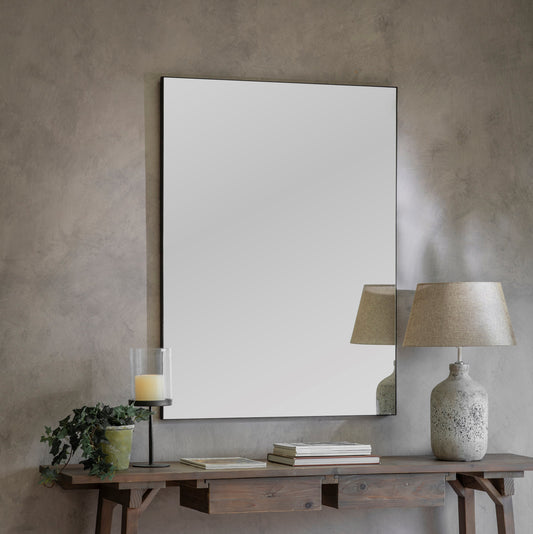 Wilton Antiqued Glass and Iron Mirror