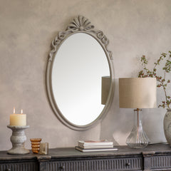 Example: Wilton Ribbon Top Oval Mirror