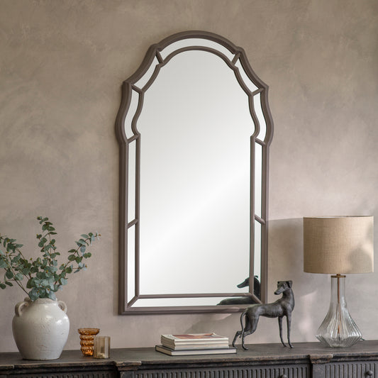 Wilton Curved Frame Charcoal Mirror