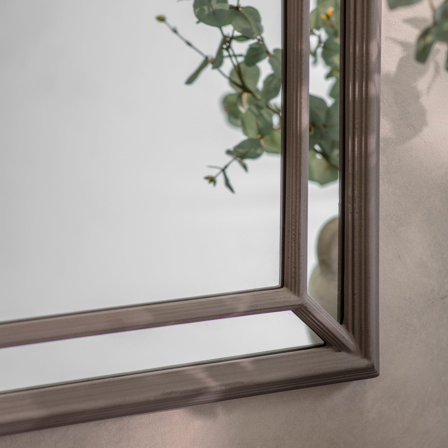 Wilton Curved Frame Charcoal Mirror