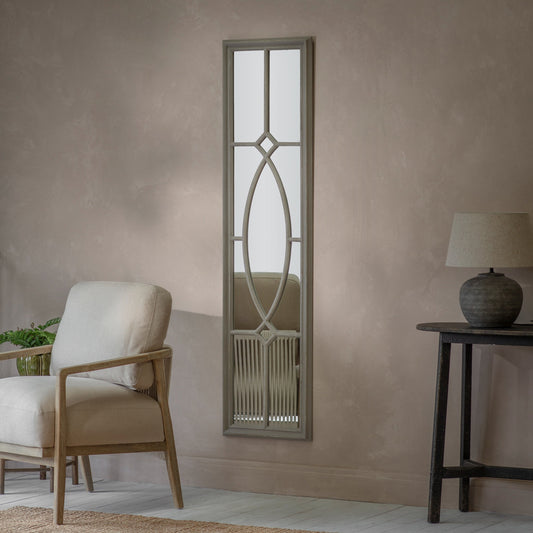 Wilton Grey Tall Panel Mirror