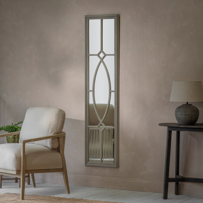 Wilton Grey Tall Panel Mirror