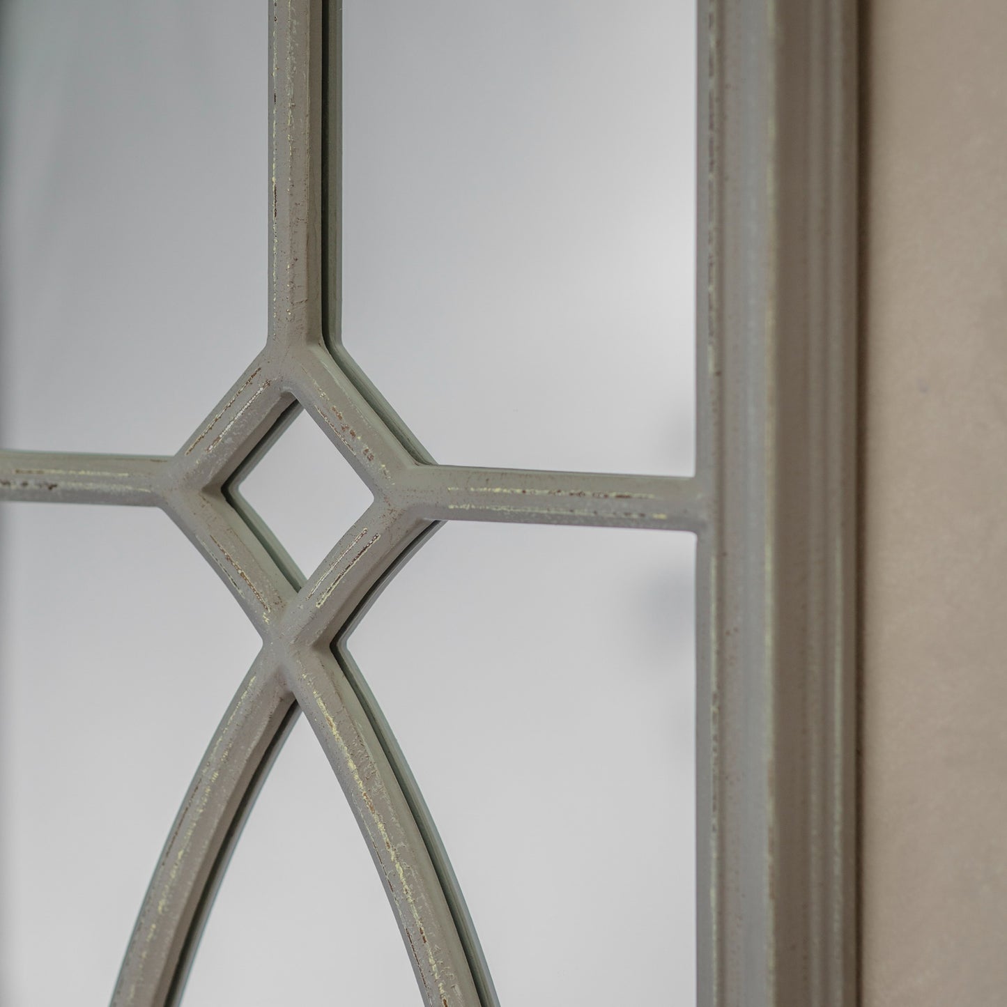 Wilton Grey Tall Panel Mirror