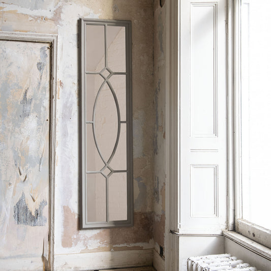 Wilton Grey Tall Panel Mirror