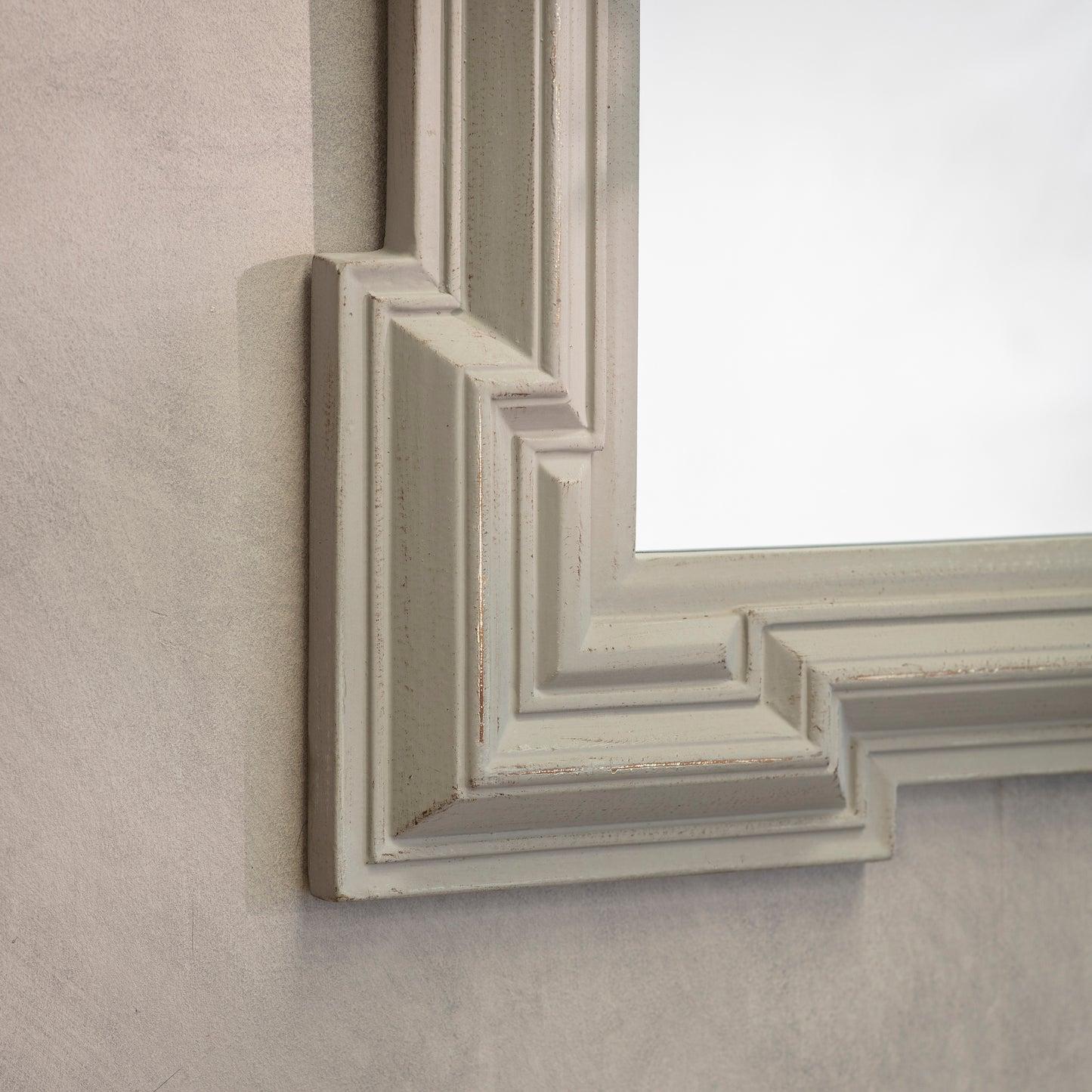 Wilton Layered Square Grey Mirror