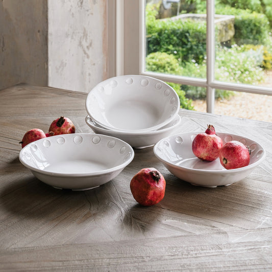 Civ'ita Antique White Glazed Soup Plate