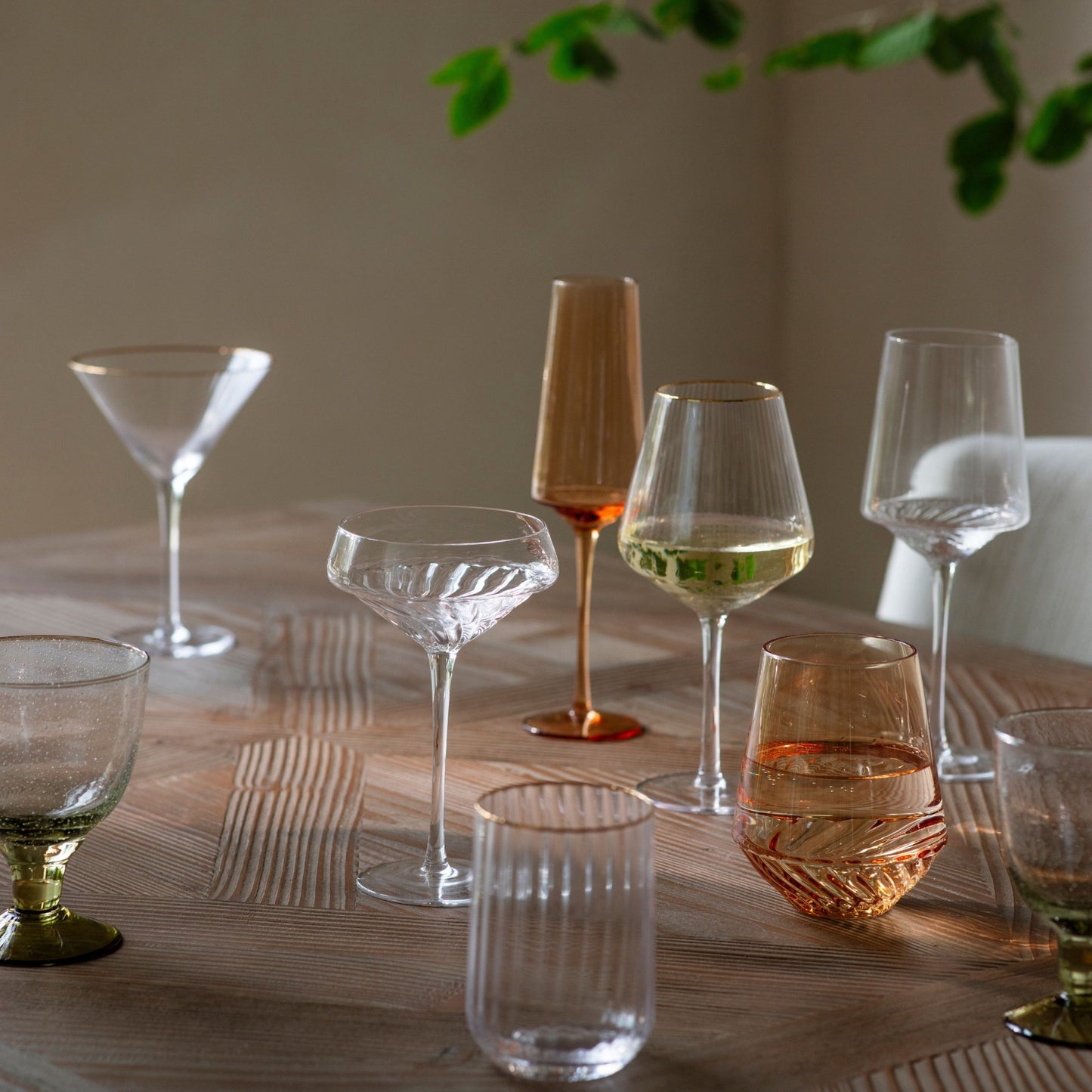 Colborne Amber Champagne Flute