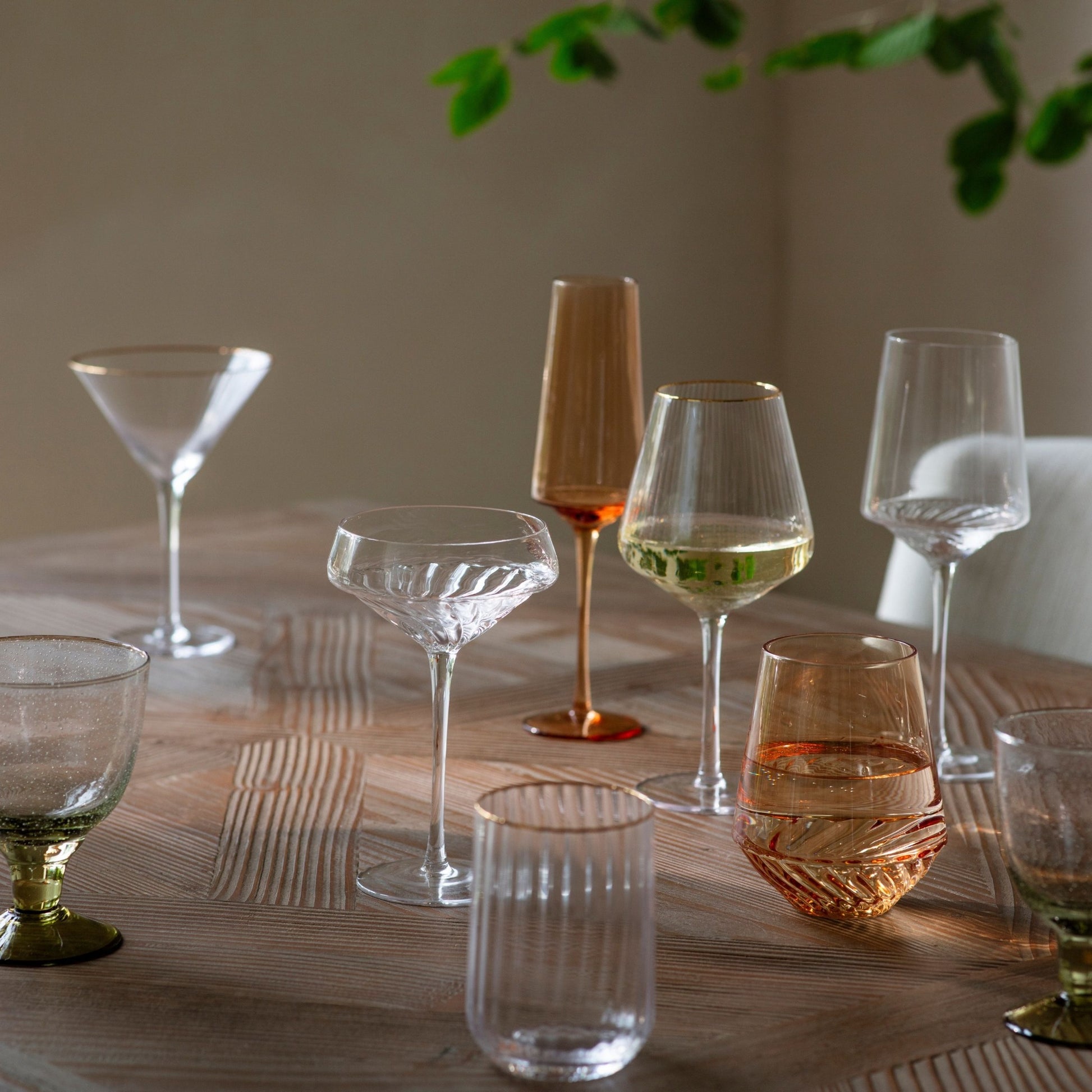 Colborne Amber Champagne Flute