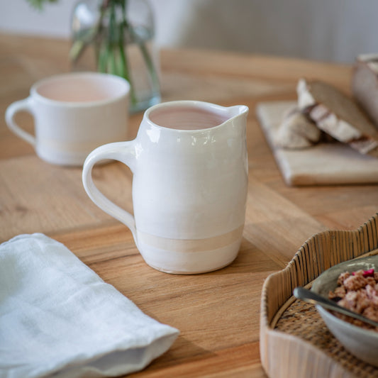 Wonki Ware Waxline 500ml Straight Jug White