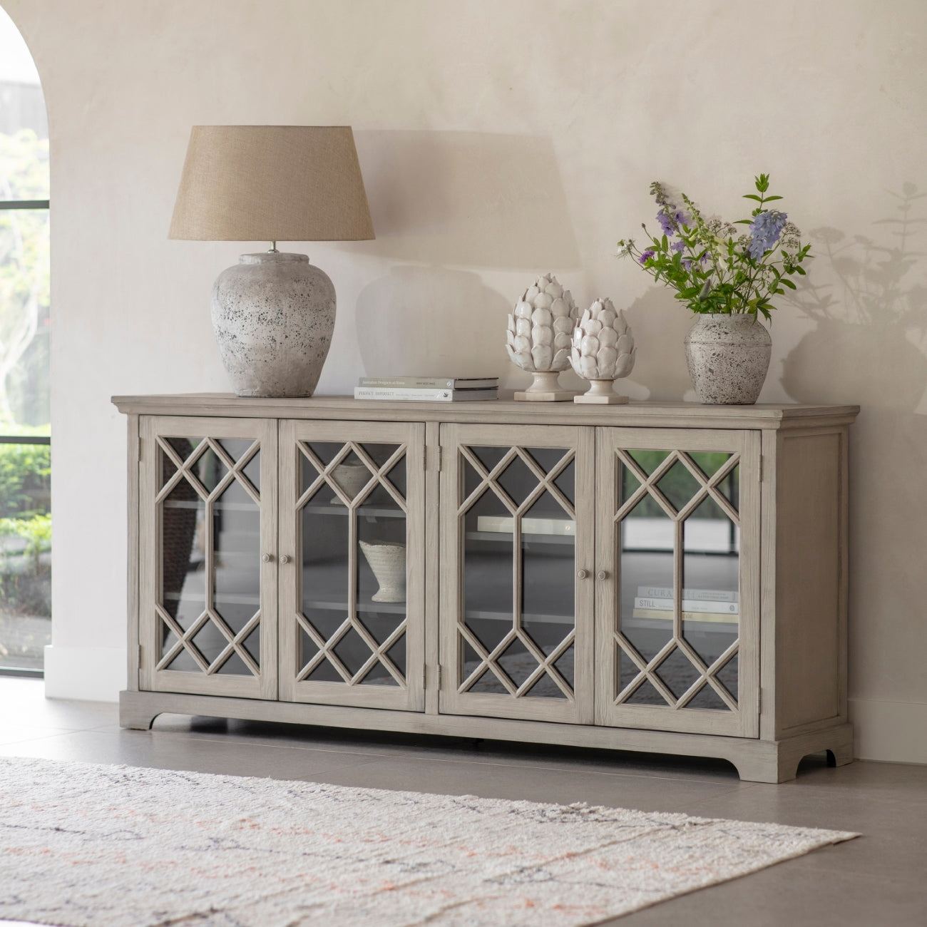Hambledon 4 Glass Door Sideboard