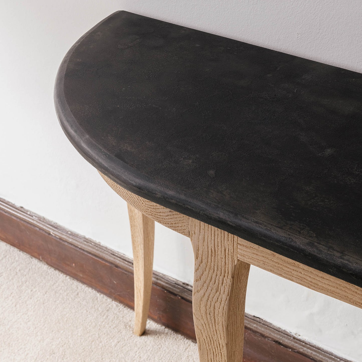 Hambledon Stone Top Half Moon Console Table