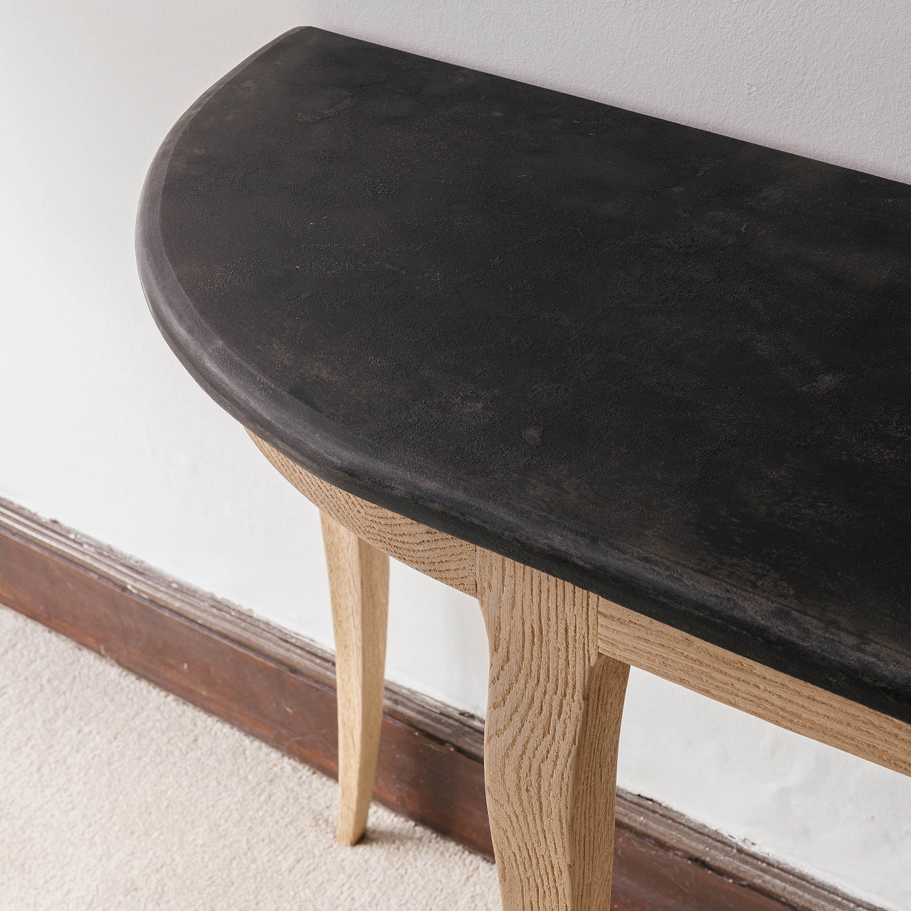 Hambledon Stone Top Half Moon Console Table