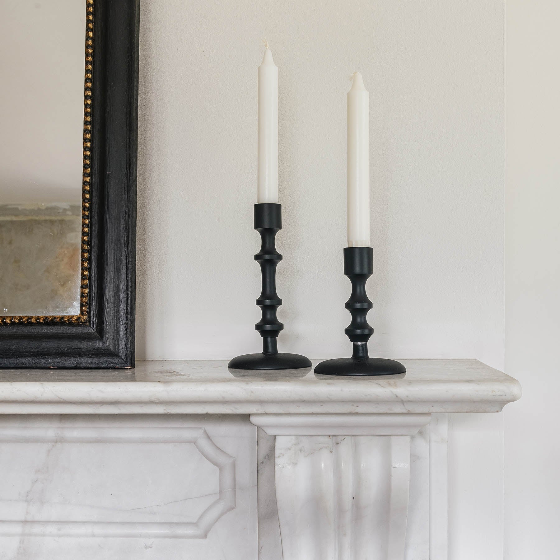 Da Gama Black Aluminium Candle Stick