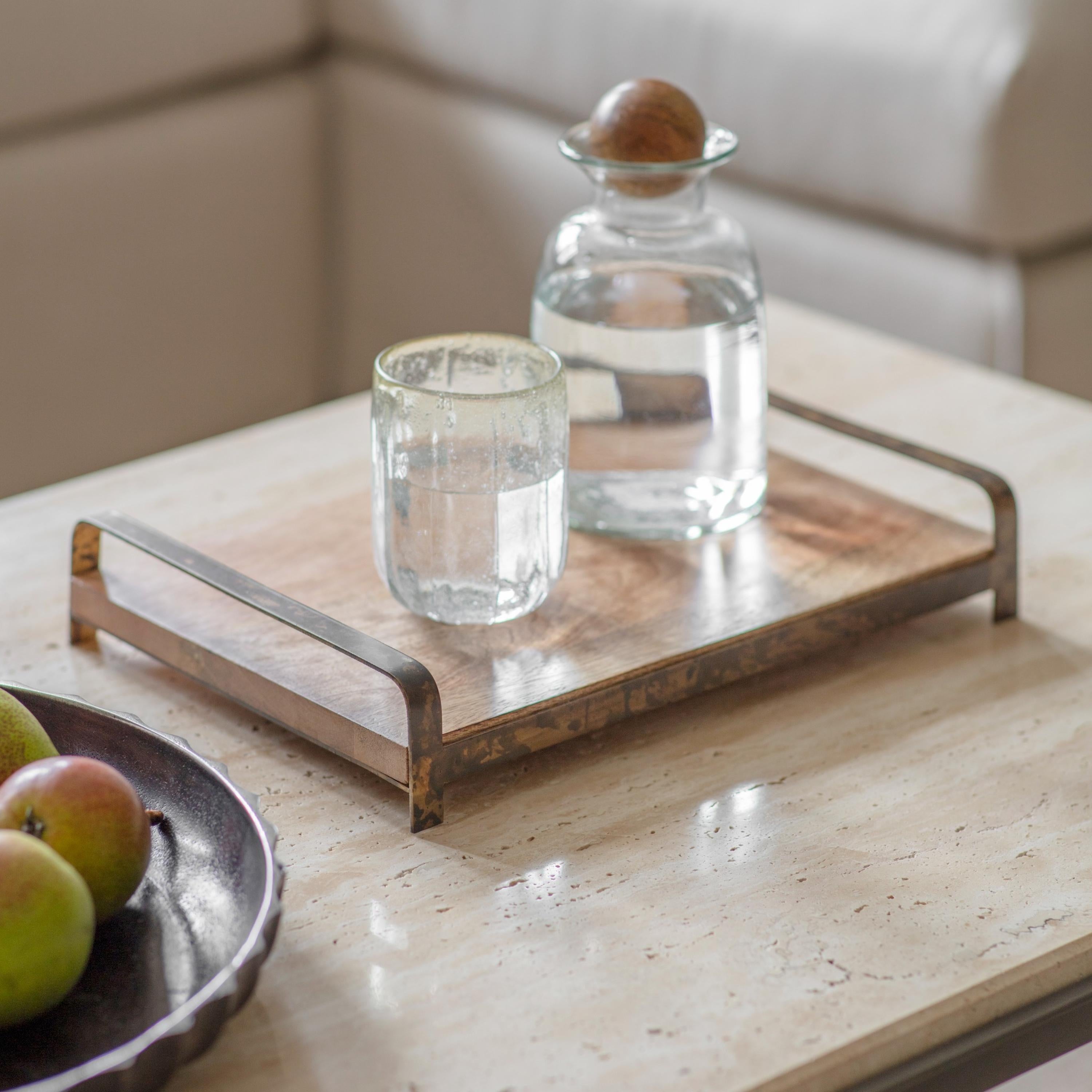 Abbott Wooden Tray with Handles