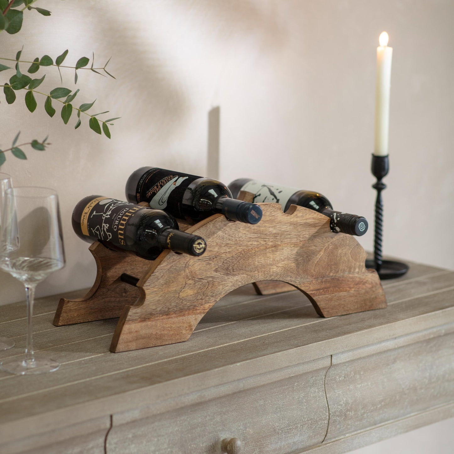 Culmer Wooden Wine Rack