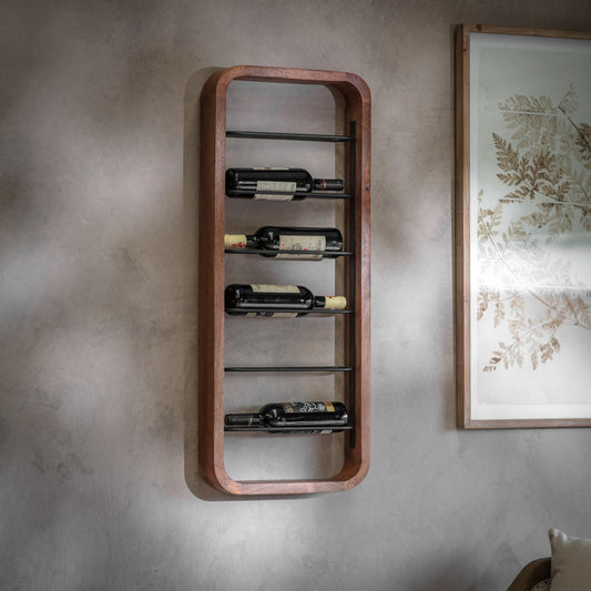 Culmer 6-Bottle Curved Wall Wine Rack
