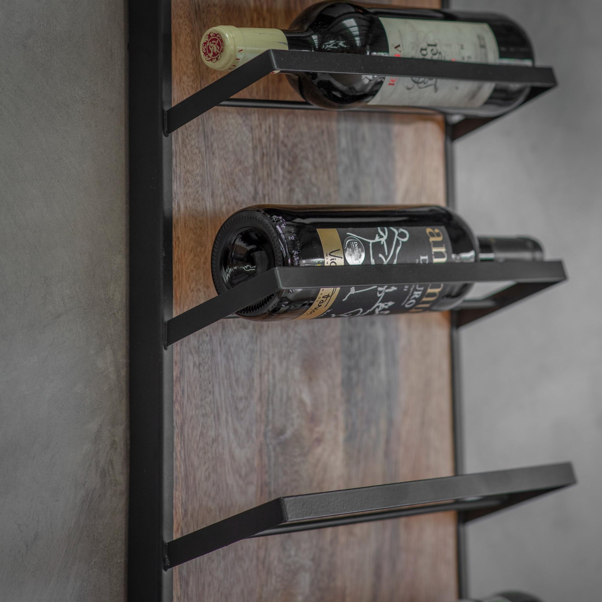 Culmer 6-Bottle Angular Wall Wine Rack