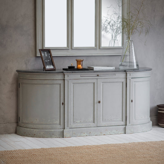 Collinson 4 Door Stone Top Sideboard