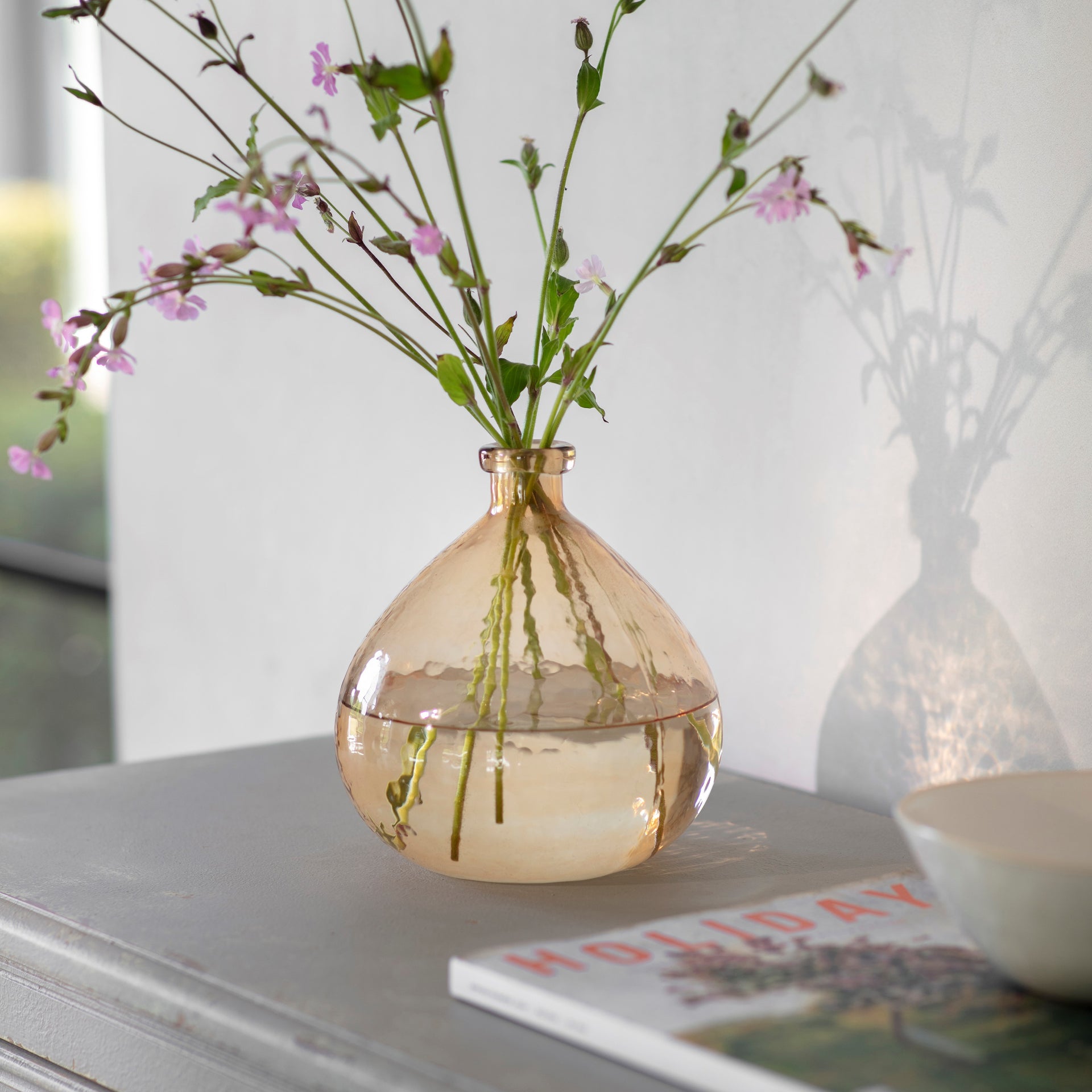 Claymore Round Glass Vase
