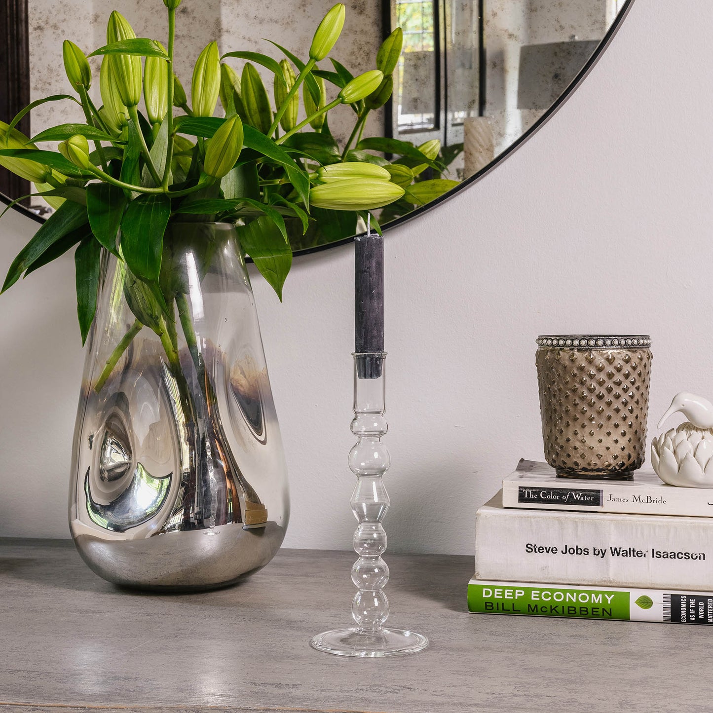 Claymore Glass Candle Stick