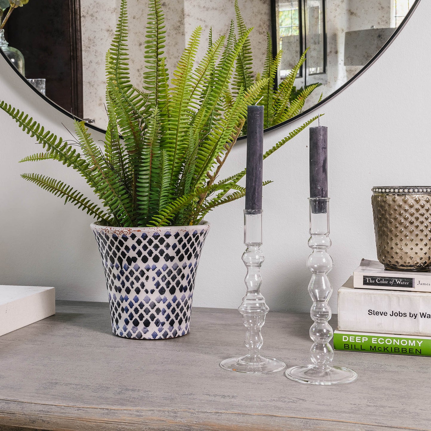 Claymore Glass Candle Stick
