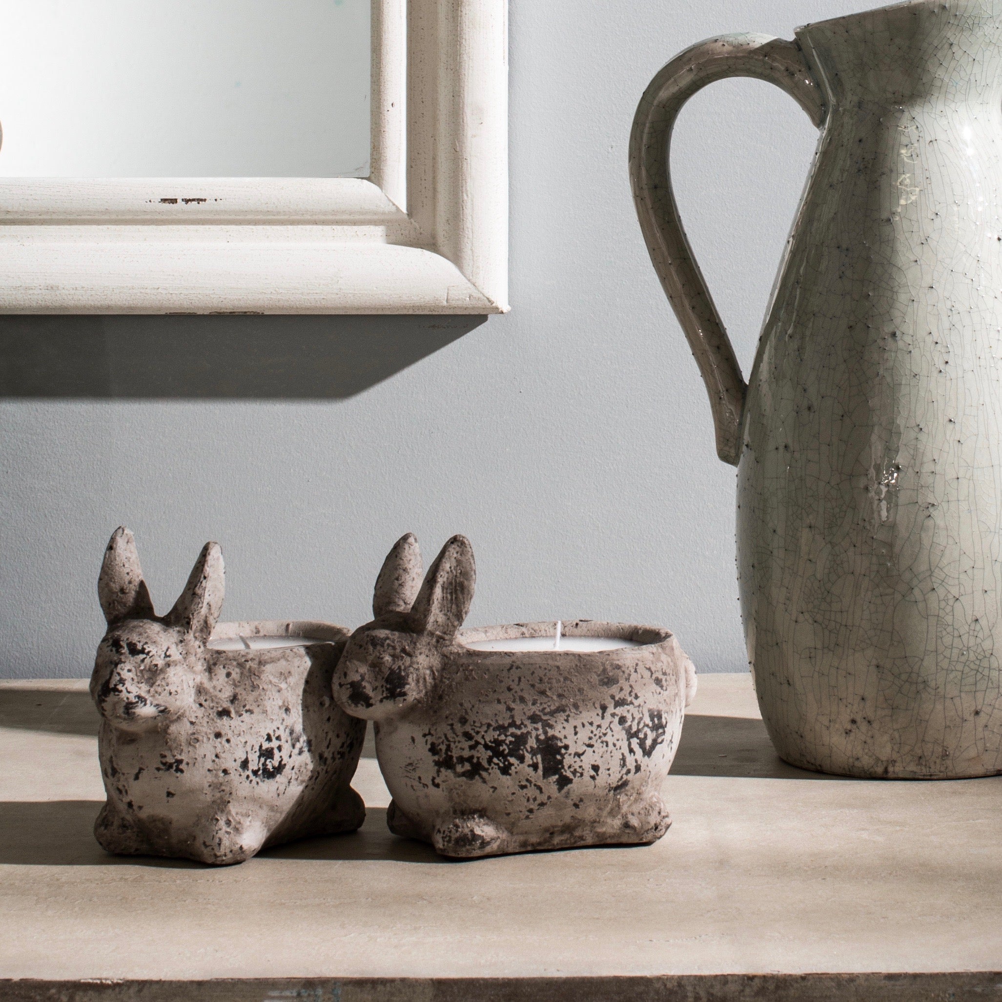 Birkdale Stone Rabbit Candle